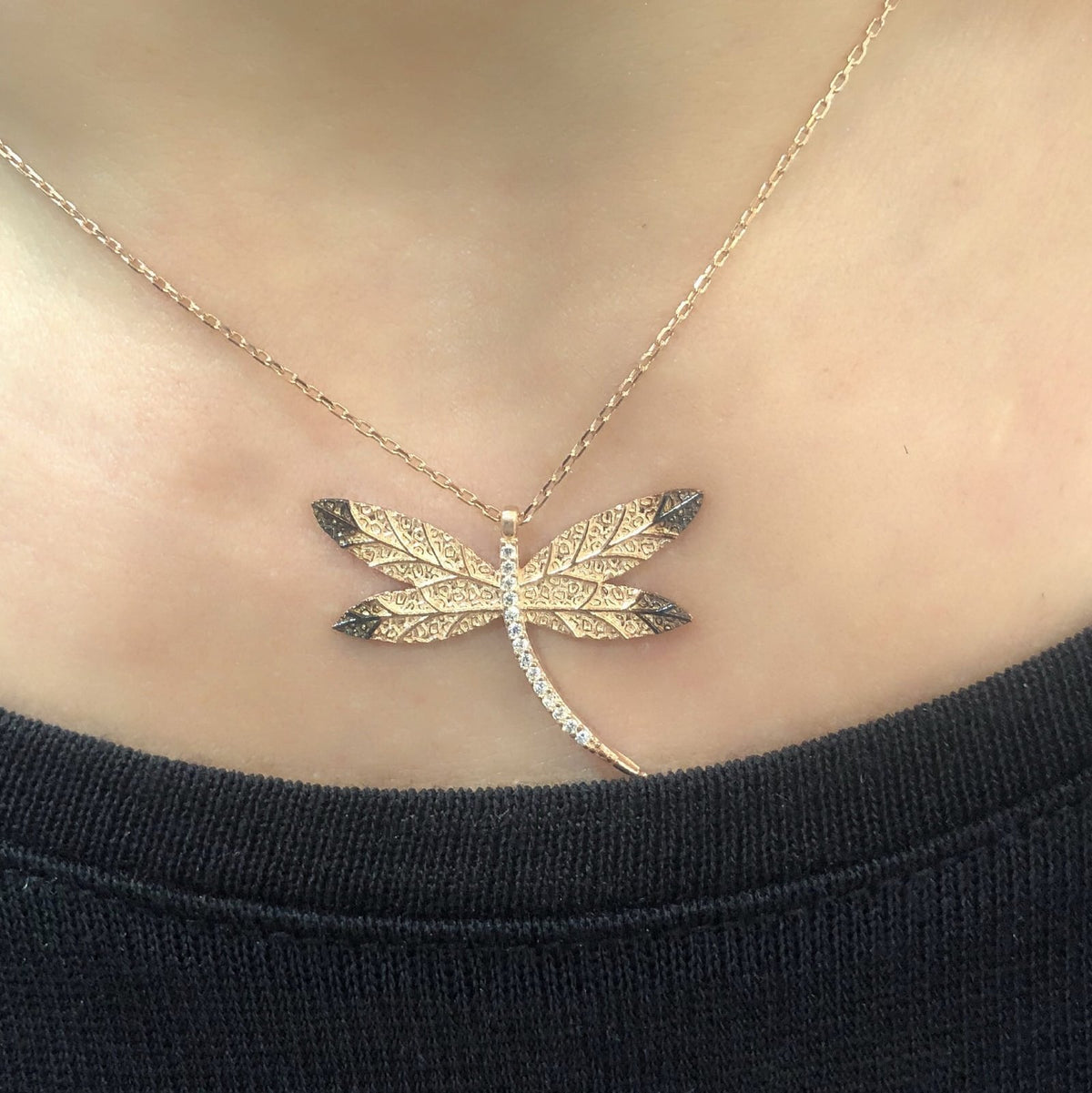 Rose Gold Kaplama Gümüş Yusufcuk Kolye